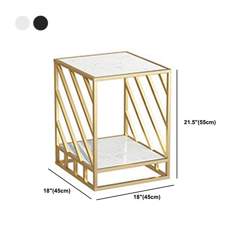 Mesa de acento de la mesa de acento inferior al gabinete de metal de metal para dormitorio