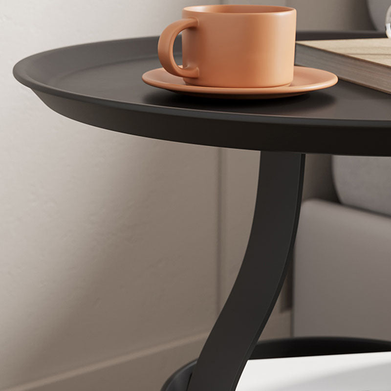 Moderia de metal Nightsntand de la mesa del estante inferior almacenamiento de la mesita de noche de 20.9 "de altura