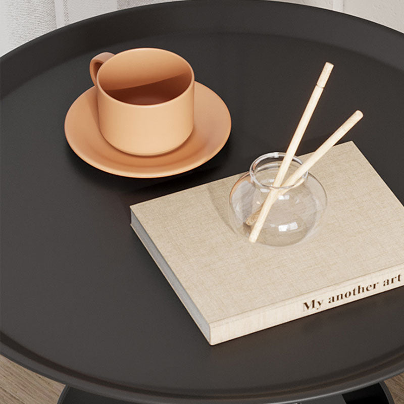 Moderia de metal Nightsntand de la mesa del estante inferior almacenamiento de la mesita de noche de 20.9 "de altura