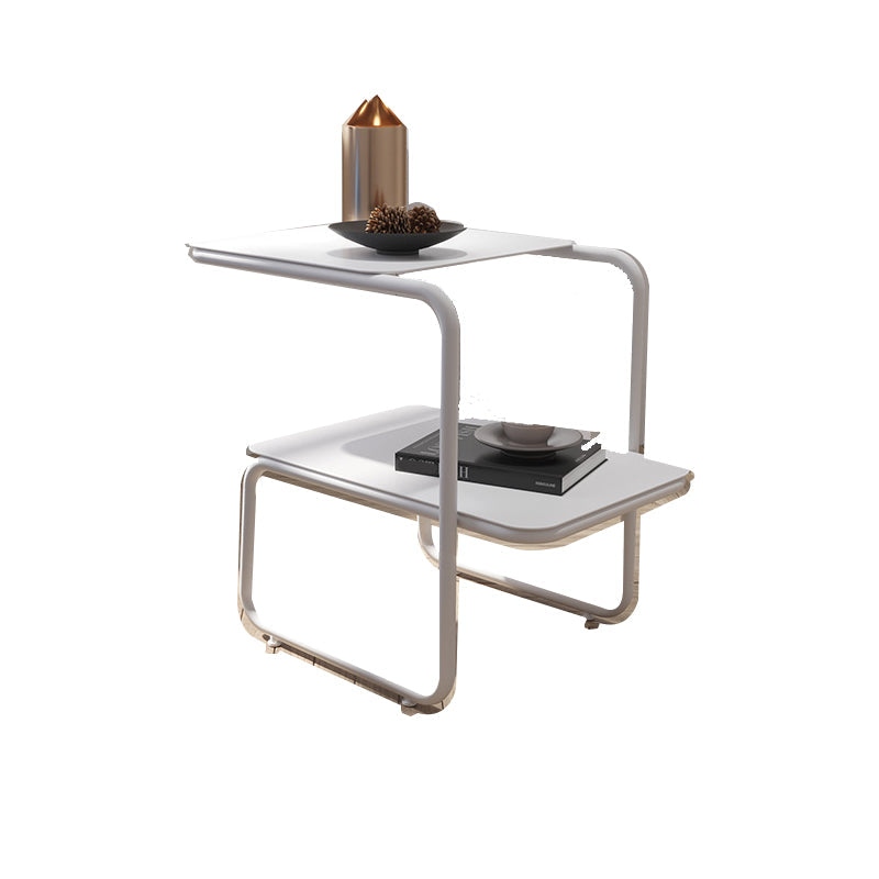 Open Storage Accent Table Nightstand Industrial Metal Bed Nightstand Clearhalo 'Bedroom Furniture' 'furn' 'furn_night_stand' 'Furniture' 'night_stand' 'Nightstands' 5849520