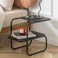 Open Storage Accent Table Nightstand Industrial Metal Bed Nightstand Clearhalo 'Bedroom Furniture' 'furn' 'furn_night_stand' 'Furniture' 'night_stand' 'Nightstands' 5849525