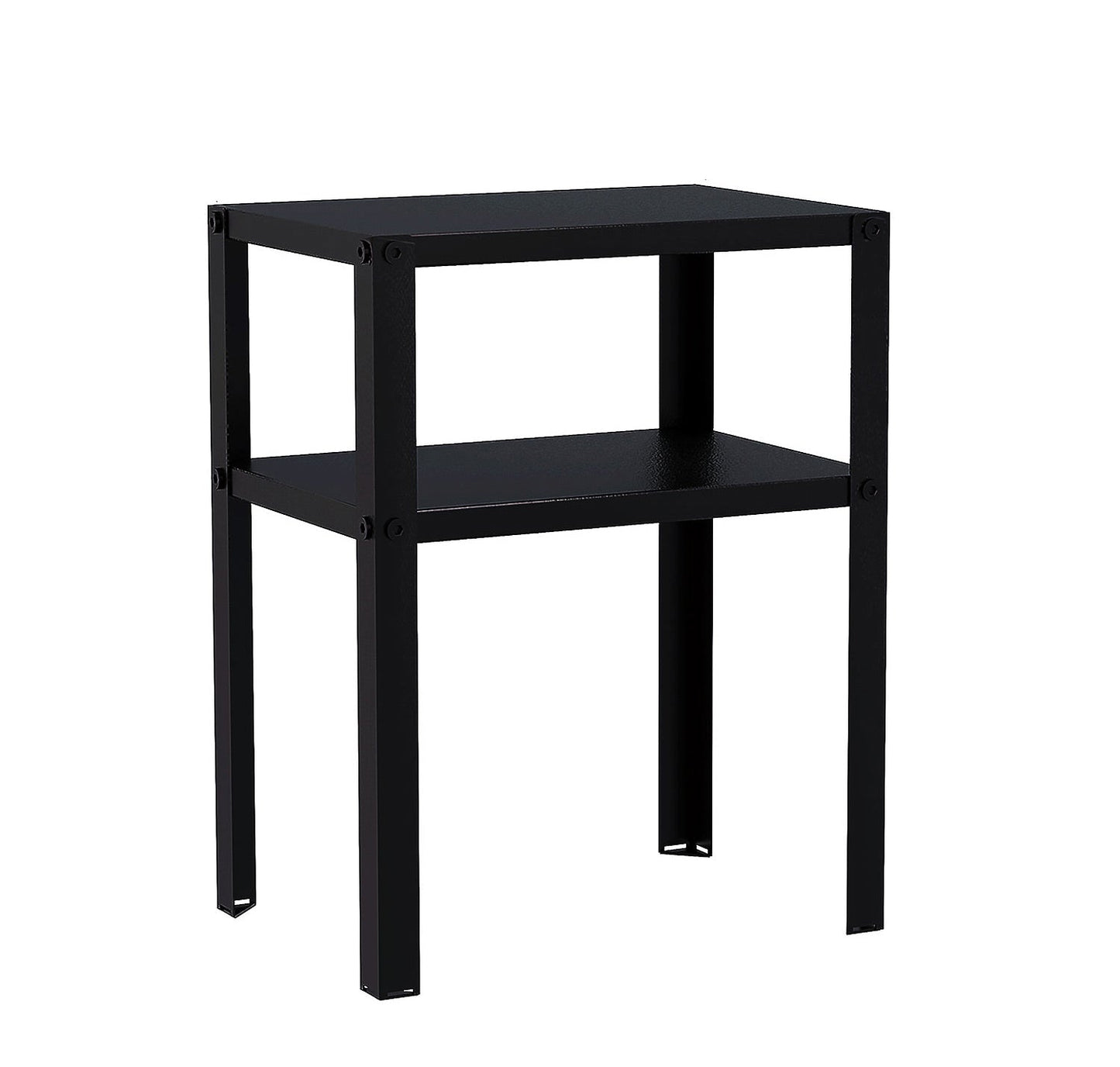 Metall 2-Shelf-Nachttisch 17,72 "hoher Industriekabinett am Nachtbezirk