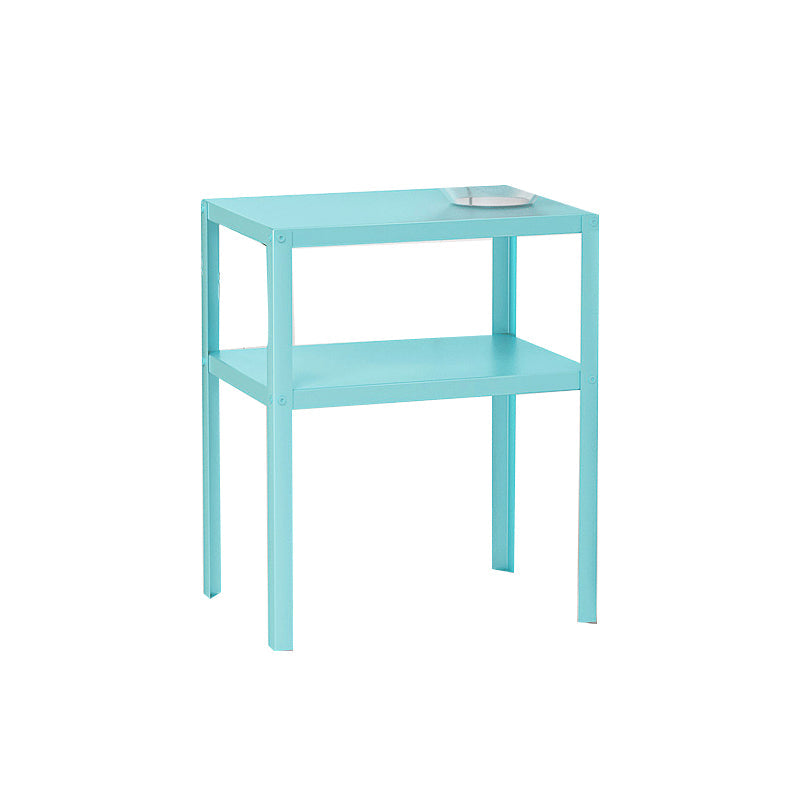 Metall 2-Shelf-Nachttisch 17,72 "hoher Industriekabinett am Nachtbezirk