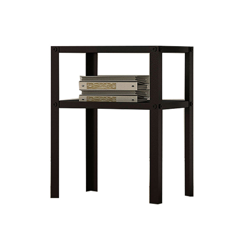 Metall 2-Shelf-Nachttisch 17,72 "hoher Industriekabinett am Nachtbezirk