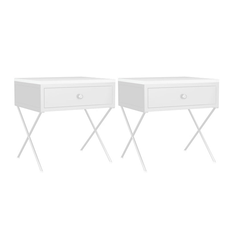 Glamado 1 - Cajón de acento Nightsand de hierro Gabinete de hierro