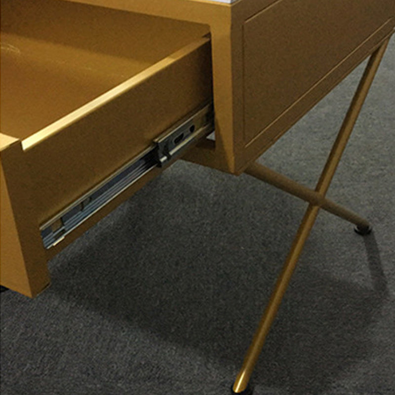 Glamado 1 - Cajón de acento Nightsand de hierro Gabinete de hierro