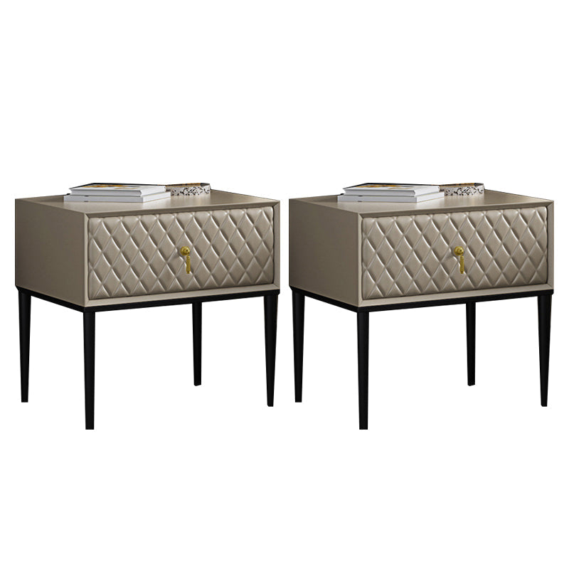 Table table de chevet de table en bois d'ingénierie avec tiroir