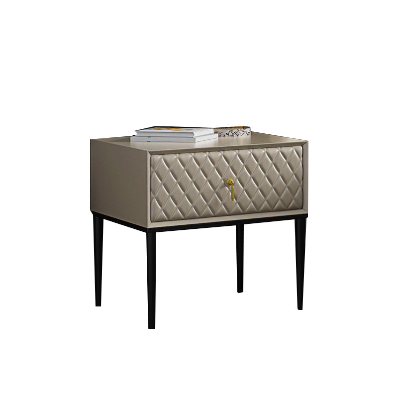 Table table de chevet de table en bois d'ingénierie avec tiroir