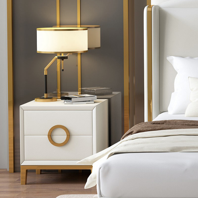 Table table de chevet de table en bois d'ingénierie avec tiroir