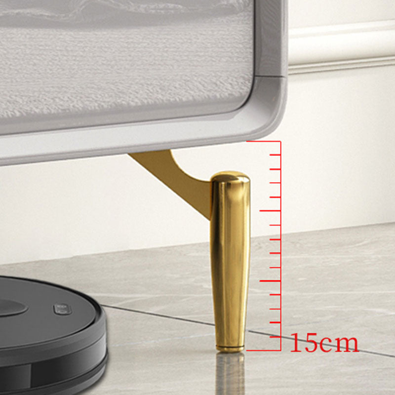 Cómoda clásica de almacenamiento Glam de madera fabricada de 15,75 pulgadas de ancho