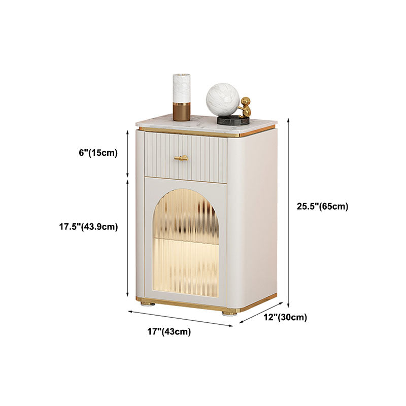 Eigentijdse opbergkast dressoir stenen top opbergkist 11.81-inch w