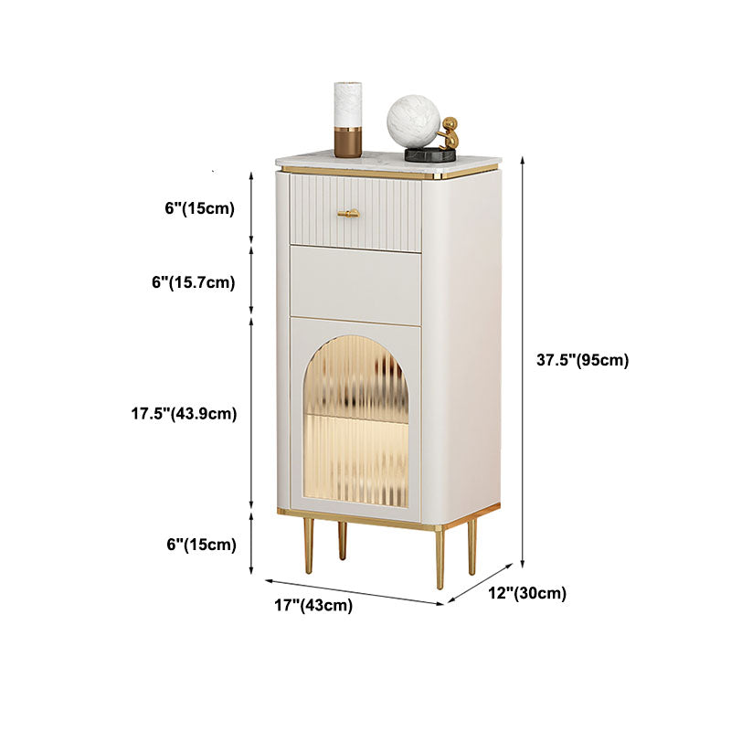 Eigentijdse opbergkast dressoir stenen top opbergkist 11.81-inch w