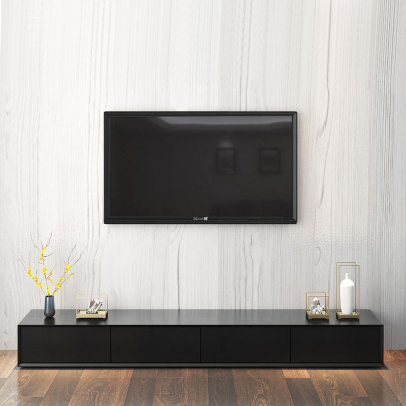 Contemporary TV Media Console Enclosed Storage TV Console with 4 Drawers Clearhalo 'furn' 'furn_tv_stands_entertainment_centers' 'Furniture' 'Living Room Furniture' 'TV Stands & Entertainment Centers' 'TV Stands & Media Storage Furniture' 'tv_stands_entertainment_centers' 5849921