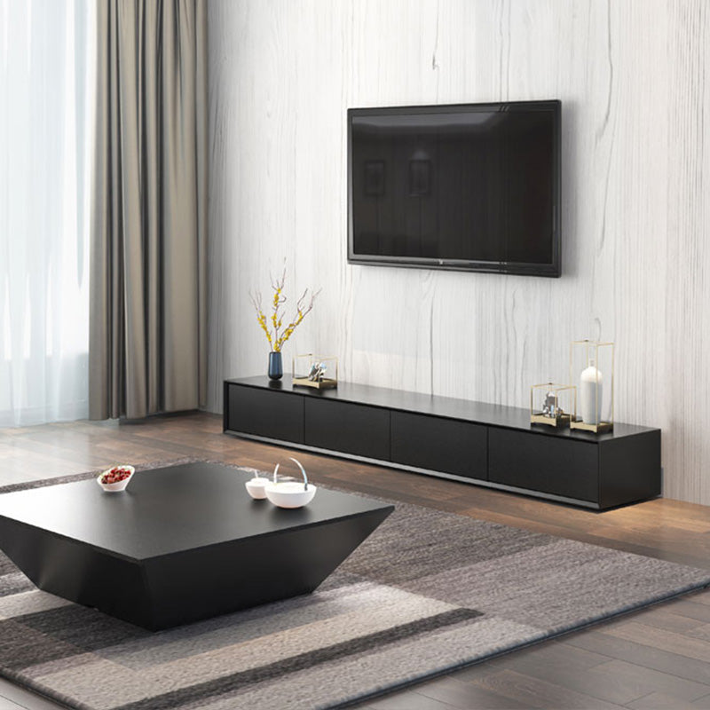 Contemporary TV Media Console Enclosed Storage TV Console with 4 Drawers Clearhalo 'furn' 'furn_tv_stands_entertainment_centers' 'Furniture' 'Living Room Furniture' 'TV Stands & Entertainment Centers' 'TV Stands & Media Storage Furniture' 'tv_stands_entertainment_centers' 5849923
