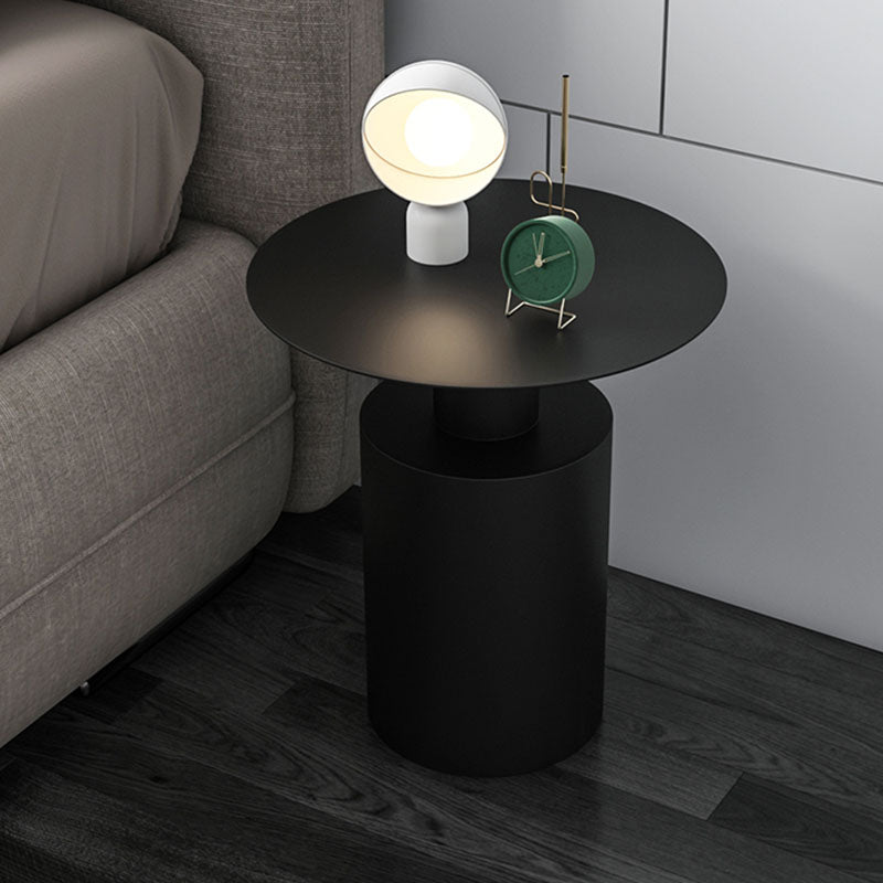 Metal Nightstand Contemporary Lower Shelf Accent Table Nightstand 19.7" Tall Clearhalo 'Bedroom Furniture' 'furn' 'furn_night_stand' 'Furniture' 'night_stand' 'Nightstands' 5850022