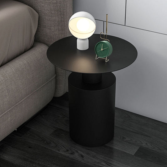 Metal Nightstand Contemporary Lower Shelf Accent Table Nightstand 19.7" Tall Clearhalo 'Bedroom Furniture' 'furn' 'furn_night_stand' 'Furniture' 'night_stand' 'Nightstands' 5850022