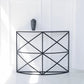 Contemporary Marble Console Sofa Table Half Moon End Table for Hall