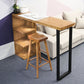 Industrial 1/2/3 Pieces Bar Table Set Rectangle Bar Table with High Wood Stools 2 Pieces: Table, 1 Stool Clearhalo 'Bar Furniture' 'furn' 'furn_home_bar_bar_sets' 'Furniture' 'Home Bars & Bar Sets' 'home_bar_bar_sets' 'Kitchen & Dining Furniture' 5850154