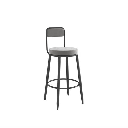 Modern 1/7 Pieces Bar Table Set Rectangle Stone Counter Table with Stools for Living Room Grey 30"H Stool (Single) Clearhalo 'Bar Furniture' 'furn' 'furn_home_bar_bar_sets' 'Furniture' 'Home Bars & Bar Sets' 'home_bar_bar_sets' 'Kitchen & Dining Furniture' 5850170