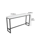 Moderne 1/7 Stücke Tisch Set Rechteckstein Steinzähler mit Hockern für Wohnzimmer