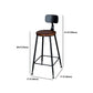 Ensemble de Table de Bar industrielle, 1/5 pièces, Table de comptoir rectangulaire en bois de pin avec tabourets pour Bar