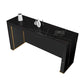 Ensemble de Table de Pub en pierre frittée de Style moderne 1/2/3 pièces, Table de comptoir fixe