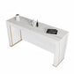 Ensemble de Table de Pub en pierre frittée de Style moderne 1/2/3 pièces, Table de comptoir fixe