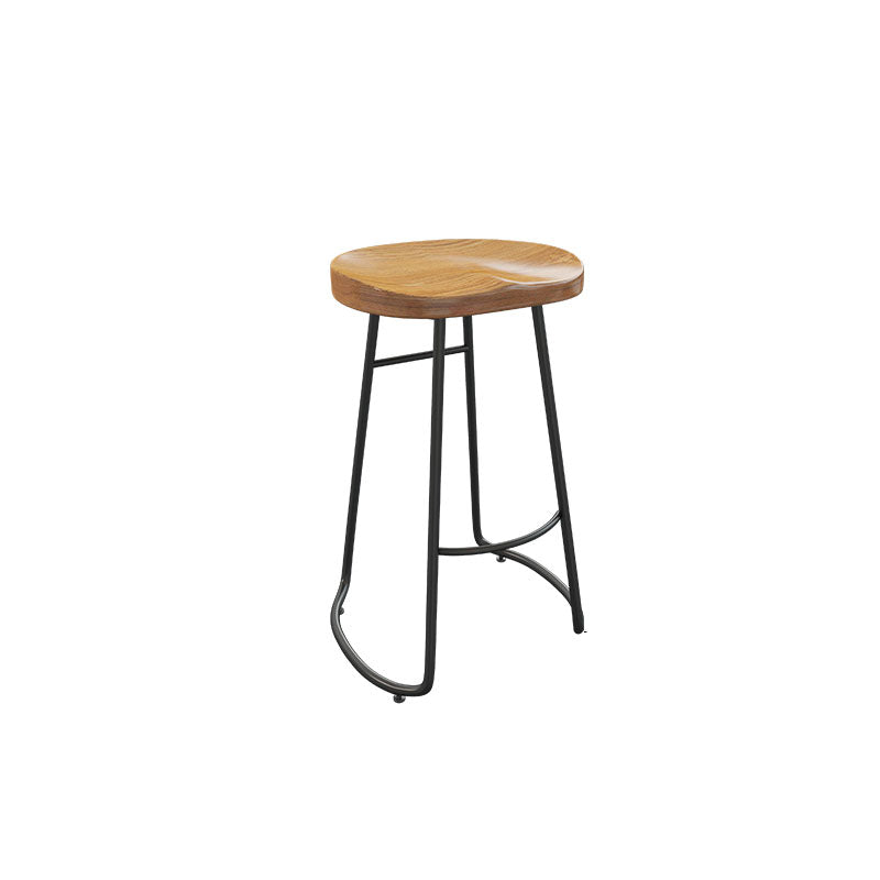 Modern Table Set 1/7 Pieces Bar Rectangle Wood Counter Table with Stools for Milk Tea Shop Wood 30"H Stool (Single) Clearhalo 'Bar Furniture' 'furn' 'furn_home_bar_bar_sets' 'Furniture' 'Home Bars & Bar Sets' 'home_bar_bar_sets' 'Kitchen & Dining Furniture' 5850242