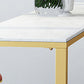 Glam Style 1/2/7 Pieces Faux Marble Bar Table Set Fixed Table Counter Set for Home Use Clearhalo 'Bar Furniture' 'furn' 'furn_home_bar_bar_sets' 'Furniture' 'Home Bars & Bar Sets' 'home_bar_bar_sets' 'Kitchen & Dining Furniture' 5850268
