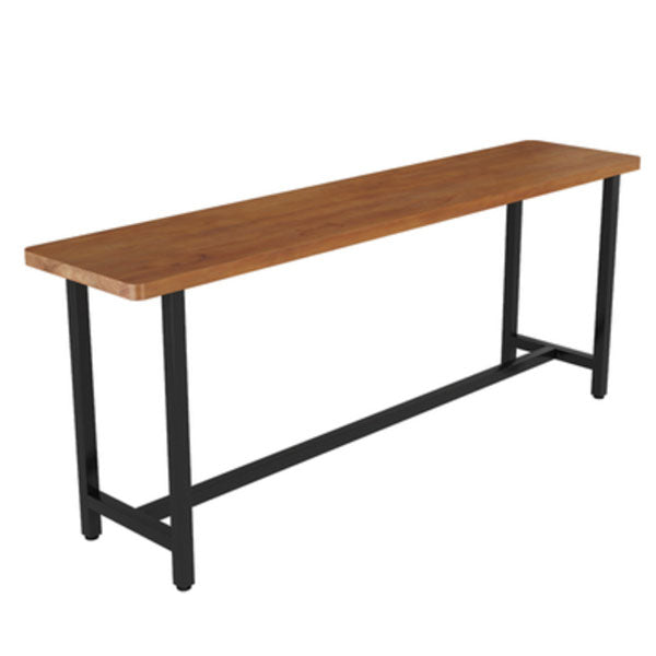 Modern Rectangle Pub Dining Set 1/2/6/7/9/11 Pieces Indoor Table and Stool Set Wood 138"L x 16"W Clearhalo 'Bar Furniture' 'furn' 'furn_home_bar_bar_sets' 'Furniture' 'Home Bars & Bar Sets' 'home_bar_bar_sets' 'Kitchen & Dining Furniture' 5850288