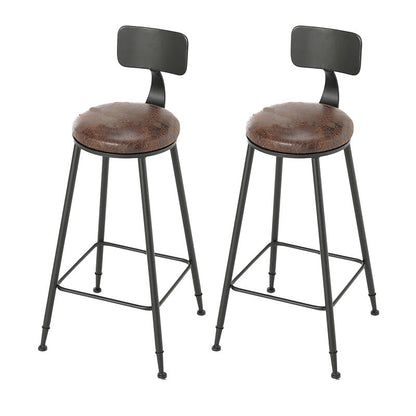 Modern Rectangle Pub Dining Set 1/2/6/7/9/11 Pieces Indoor Table and Stool Set Brown 30"H Stools (Set of 2) Clearhalo 'Bar Furniture' 'furn' 'furn_home_bar_bar_sets' 'Furniture' 'Home Bars & Bar Sets' 'home_bar_bar_sets' 'Kitchen & Dining Furniture' 5850290