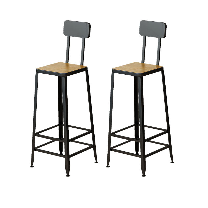 Modern Rectangle Pub Dining Set 1/2/6/7/9/11 Pieces Indoor Table and Stool Set Black 30"H Stools (Set of 2) Clearhalo 'Bar Furniture' 'furn' 'furn_home_bar_bar_sets' 'Furniture' 'Home Bars & Bar Sets' 'home_bar_bar_sets' 'Kitchen & Dining Furniture' 5850293