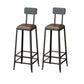 Modern Rectangle Pub Dining Set 1/2/6/7/9/11 Pieces Indoor Table and Stool Set Dark-Brown 30"H Stools (Set of 2) Clearhalo 'Bar Furniture' 'furn' 'furn_home_bar_bar_sets' 'Furniture' 'Home Bars & Bar Sets' 'home_bar_bar_sets' 'Kitchen & Dining Furniture' 5850298