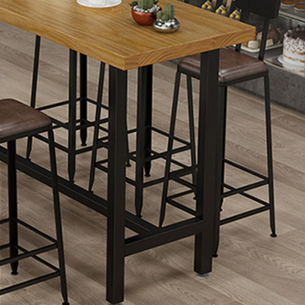 Modern Rectangle Pub Dining Set 1/2/6/7/9/11 Pieces Indoor Table and Stool Set Clearhalo 'Bar Furniture' 'furn' 'furn_home_bar_bar_sets' 'Furniture' 'Home Bars & Bar Sets' 'home_bar_bar_sets' 'Kitchen & Dining Furniture' 5850299