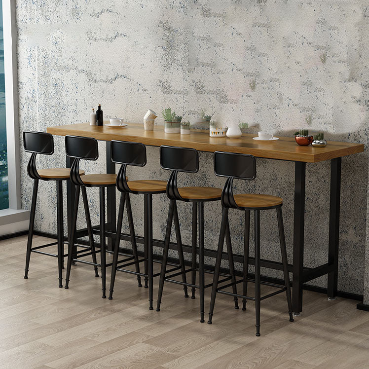 Modern Rectangle Pub Dining Set 1/2/6/7/9/11 Pieces Indoor Table and Stool Set Clearhalo 'Bar Furniture' 'furn' 'furn_home_bar_bar_sets' 'Furniture' 'Home Bars & Bar Sets' 'home_bar_bar_sets' 'Kitchen & Dining Furniture' 5850302