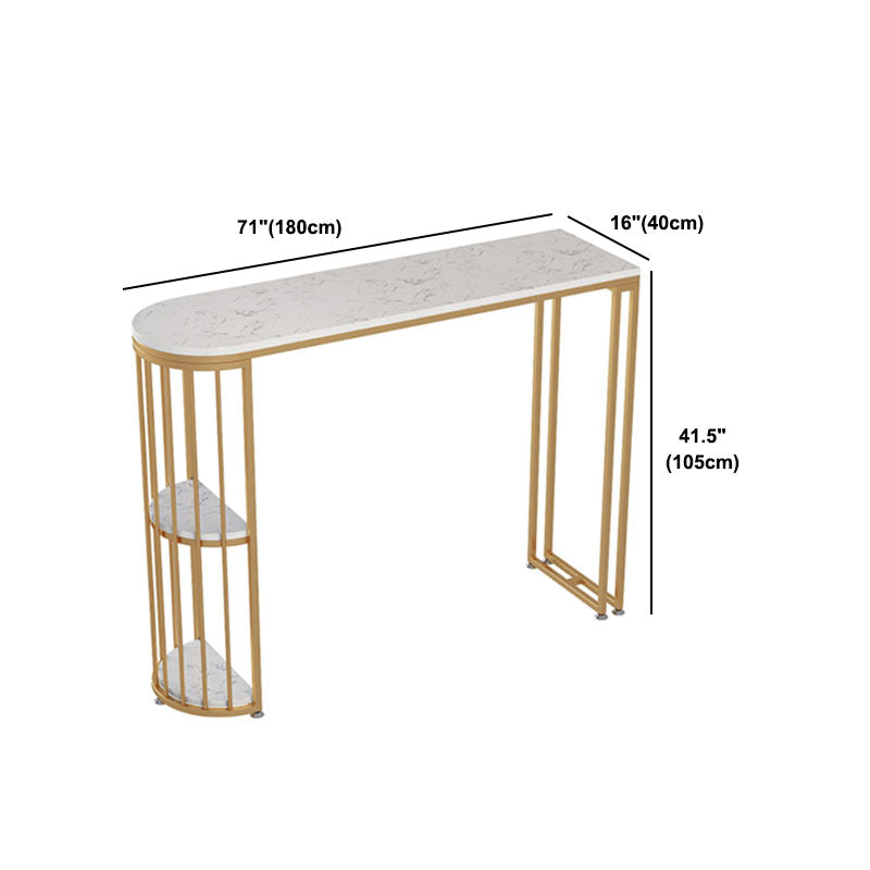 Ensemble de table de bar Glam 1/3 pièces, table de comptoir en pierre avec tabourets hauts pour balcon
