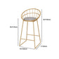 Ensemble de table de bar Glam 1/3 pièces, table de comptoir en pierre avec tabourets hauts pour balcon