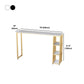 1/3 Pieces Luxurious Rectangular Pub Table Set Artificial Marble Top Bar Table Set Clearhalo 'Bar Furniture' 'furn' 'furn_home_bar_bar_sets' 'Furniture' 'Home Bars & Bar Sets' 'home_bar_bar_sets' 'Kitchen & Dining Furniture' 5850362