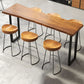 Industrial 1/2/4/7 Pieces Solid Wood Bar Table Set Fixed Bistro Set Clearhalo 'Bar Furniture' 'furn' 'furn_home_bar_bar_sets' 'Furniture' 'Home Bars & Bar Sets' 'home_bar_bar_sets' 'Kitchen & Dining Furniture' 5850376