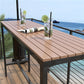 Contemporary Bar Table Set 1/2/5 Pcs Iron Black Metal Frame Bar Table and Stools