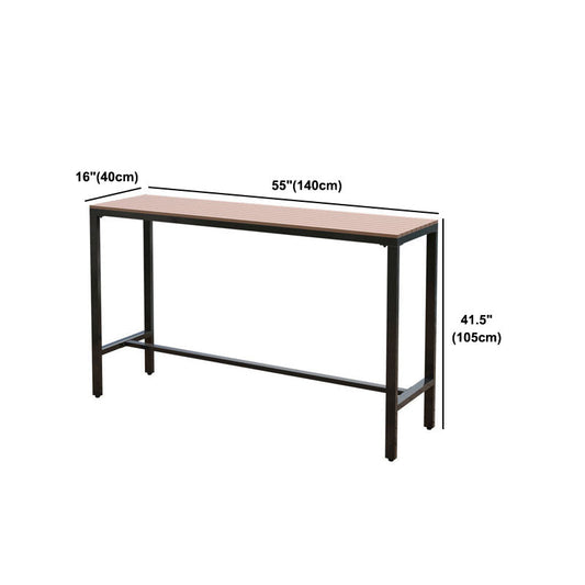 Set di tavoli da bar contemporanei 1/2/5 PC Tavolo da bar e sgabelli in metallo nero