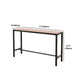 Contemporary Bar Table Set 1/2/5 Pcs Iron Black Metal Frame Bar Table and Stools