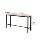 Contemporary Bar Table Set 1/2/5 Pcs Iron Black Metal Frame Bar Table and Stools