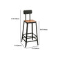 Industrial 1/2/9 Pieces Solid Wood Bar Table Set Fixed Bistro Set for Home Use Clearhalo 'Bar Furniture' 'furn' 'furn_home_bar_bar_sets' 'Furniture' 'Home Bars & Bar Sets' 'home_bar_bar_sets' 'Kitchen & Dining Furniture' 5850412