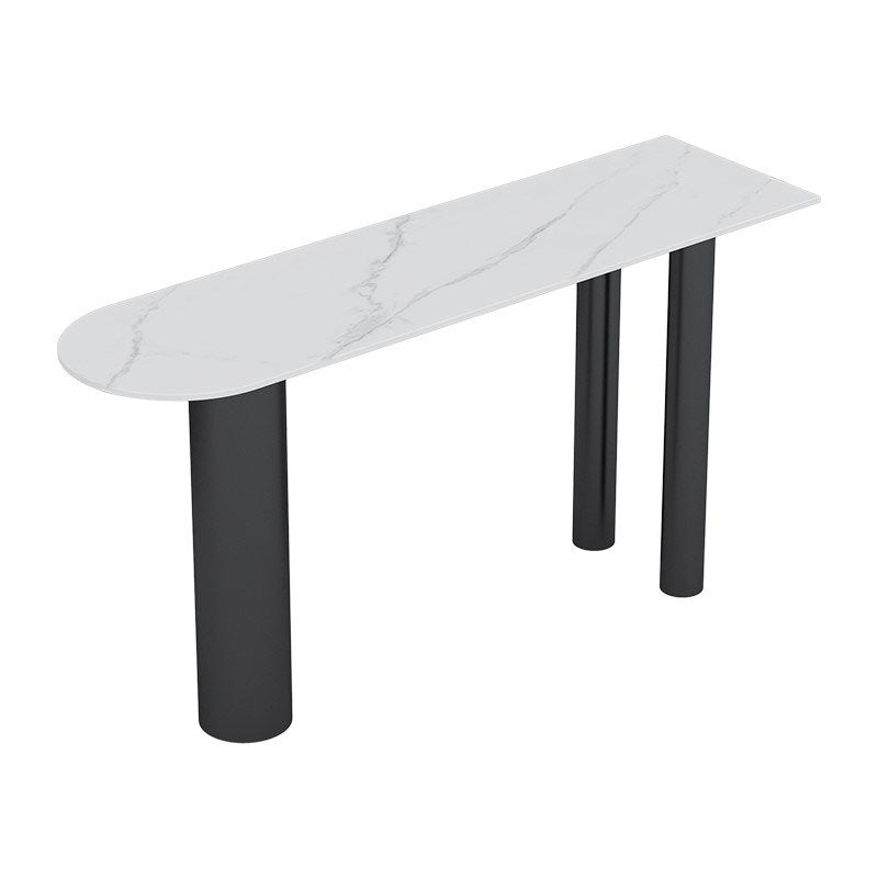 Juego de mesa de bar de forma libre, mesa de bar con base de hierro moderna y taburetes, 1/2/3 piezas