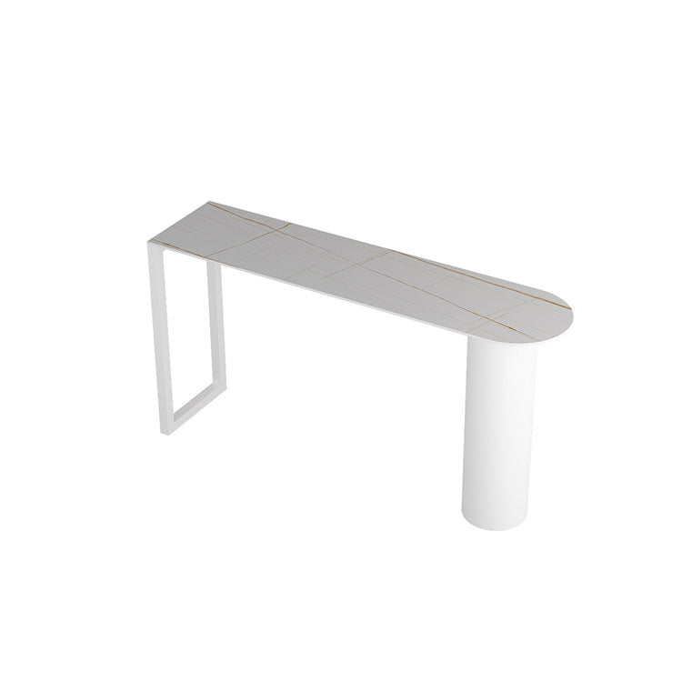 Modern Style 1/2/5 Pieces Sintered Stone Pub Table Set Fixed Table Counter Table Clearhalo 'Bar Furniture' 'furn' 'furn_home_bar_bar_sets' 'Furniture' 'Home Bars & Bar Sets' 'home_bar_bar_sets' 'Kitchen & Dining Furniture' 5850463