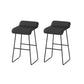 Modern Style 1/2/5 Pieces Sintered Stone Pub Table Set Fixed Table Counter Table Black 30"H Stools (Set of 2) Clearhalo 'Bar Furniture' 'furn' 'furn_home_bar_bar_sets' 'Furniture' 'Home Bars & Bar Sets' 'home_bar_bar_sets' 'Kitchen & Dining Furniture' 5850468