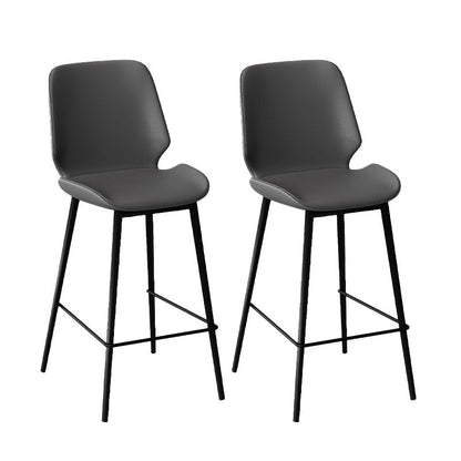 White Stone Top Counter Set Modern 1/2/5 Pieces Indoor Bar Stool and Table Set Black 30"H Stools (Set of 2) Clearhalo 'Bar Furniture' 'furn' 'furn_home_bar_bar_sets' 'Furniture' 'Home Bars & Bar Sets' 'home_bar_bar_sets' 'Kitchen & Dining Furniture' 5850484
