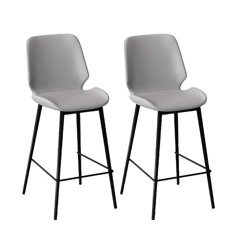 White Stone Top Counter Set Modern 1/2/5 Pieces Indoor Bar Stool and Table Set White 30"H Stools (Set of 2) Clearhalo 'Bar Furniture' 'furn' 'furn_home_bar_bar_sets' 'Furniture' 'Home Bars & Bar Sets' 'home_bar_bar_sets' 'Kitchen & Dining Furniture' 5850486