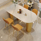White Stone Top Counter Set Modern 1/2/5 Pieces Indoor Bar Stool and Table Set Clearhalo 'Bar Furniture' 'furn' 'furn_home_bar_bar_sets' 'Furniture' 'Home Bars & Bar Sets' 'home_bar_bar_sets' 'Kitchen & Dining Furniture' 5850487